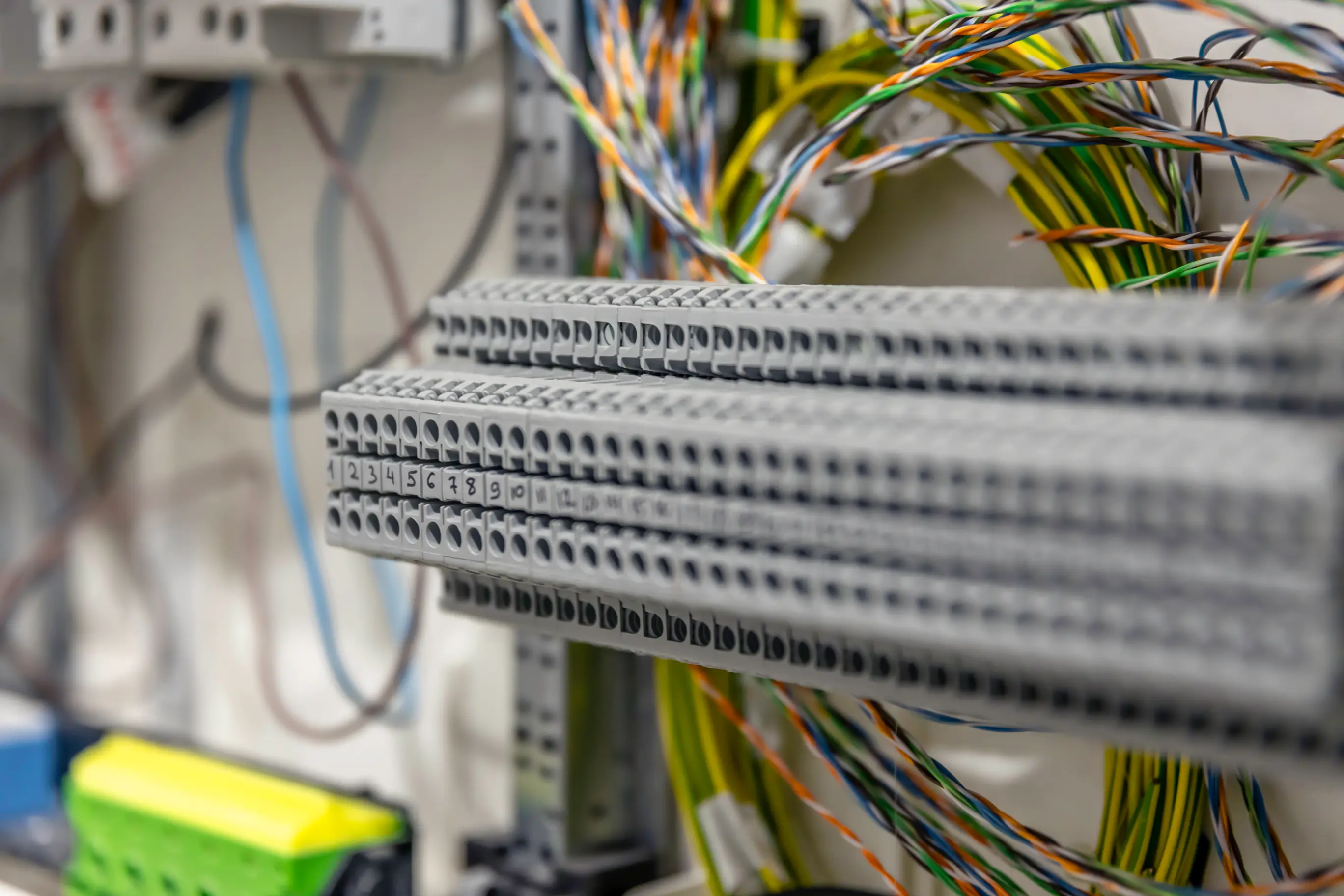 Imagen de PLCs con cableado en bus de clemas